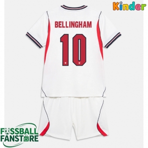 England Jude Bellingham #10 Replik Heimtrikot Kinder WM 2026 Kurzarm (+ Kurze Hosen)